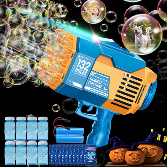 Colorful light bubble machine gun